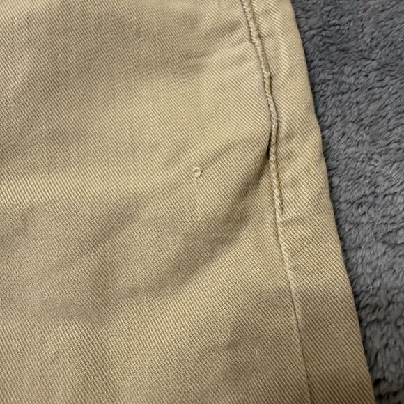 Levi’s 508 Silver Tab Denim Shorts Tan Khaki Size 30 9.5” Inseam - Picture 4 of 7